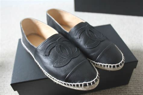 leather chanel espadrilles replica|chanel espadrilles black.